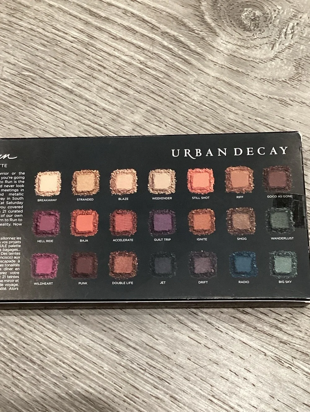 Brand New Sealed Urban Decay Born to Run Eyeshadow Palette Hard to Find